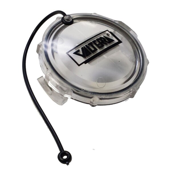 Valterra WASTE VALVE CLEAR CAP, 3IN, CARDED T1020CLRVP - main